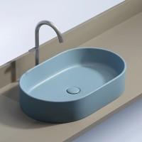 Раковина-чаша Ceramicanova Element 61 CN6048ML Голубая матовая фарфор накладная