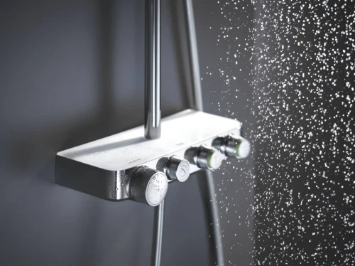 Душевая система Grohe SmartControl 26508LS0 с термостатом Белая луна латунь на стену