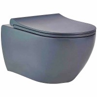 Унитаз beWash Bogen 88303280 подвесной Антрацит с сиденьем Микролифт фарфор подвесной