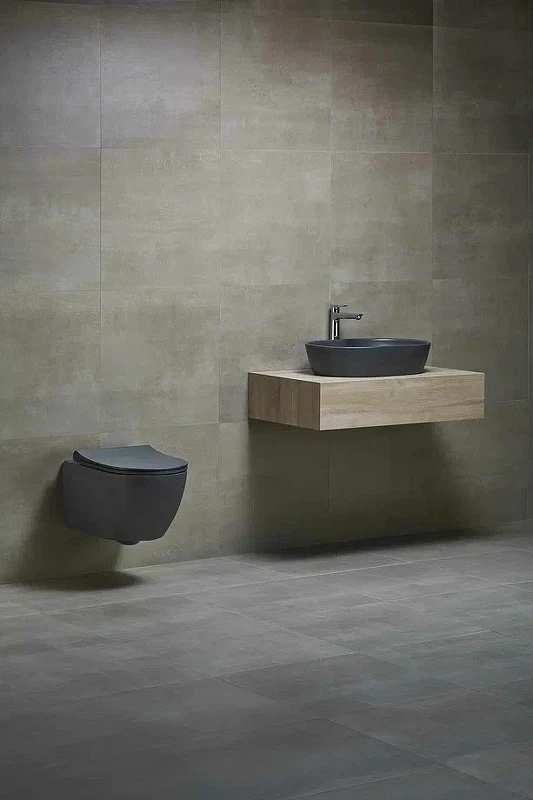 Унитаз beWash Bogen 88303280 подвесной Антрацит с сиденьем Микролифт фарфор подвесной