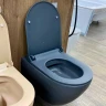 Унитаз beWash Bogen 88303280 подвесной Антрацит с сиденьем Микролифт фарфор подвесной