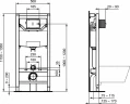 Инсталляция Ideal Standard Prosys R027767 для унитаза без клавиши смыва пластик