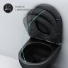 Комплект унитаза с инсталляцией AM.PM Spirit V2.0 FlashClean IS49038.701700MB с сиденьем Микролифт и Черной матовой клавишей смыва фарфор подвесной