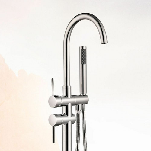 Смеситель для ванны Swedbe Spira 4004 Хром латунь на пол