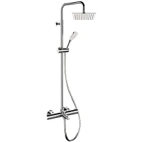 Душевая система Remer Elegance EQ34A8CPUFS25G с термостатом Хром латунь на стену