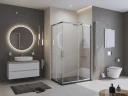 Душевой поддон из искусственного камня BelBagno Uno 120x80 TRAY-MR-UNO-AH-120/80-35-NERO-CR Черный матовый