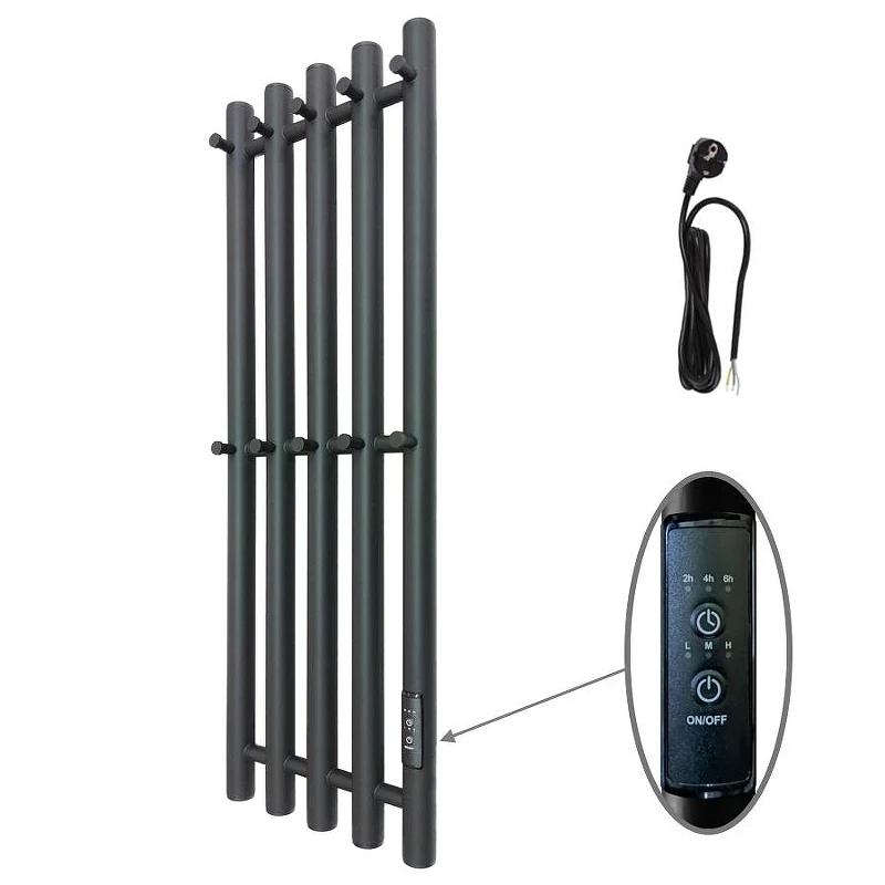 Электрический полотенцесушитель Маргроид Inaro 8 x 2.7 Inaro-8024-1049-9005R цвет Черный матовый