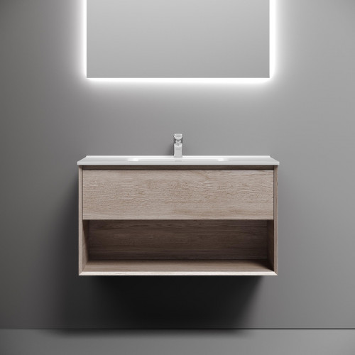 Тумба под раковину Sancos Marmi 1.0 90 MR1.090EG подвесная Дуб галифакс натуральный