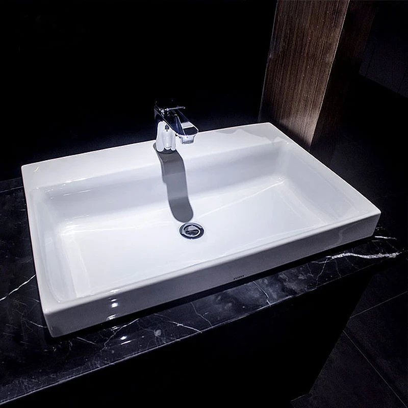 Раковина Toto MH 50 LW1615CB#XW Белая фарфор полувстраиваемая