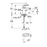 Смеситель для раковины Grohe Eurosmart 32154003 Хром