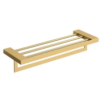 Полка для полотенец Boheme Qubic 10737-MG цвет Золото матовое