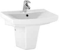 Раковина Cersanit Carina 55 S-UM-CAR55/1-w Белая фарфор подвесная, полувстраиваемая