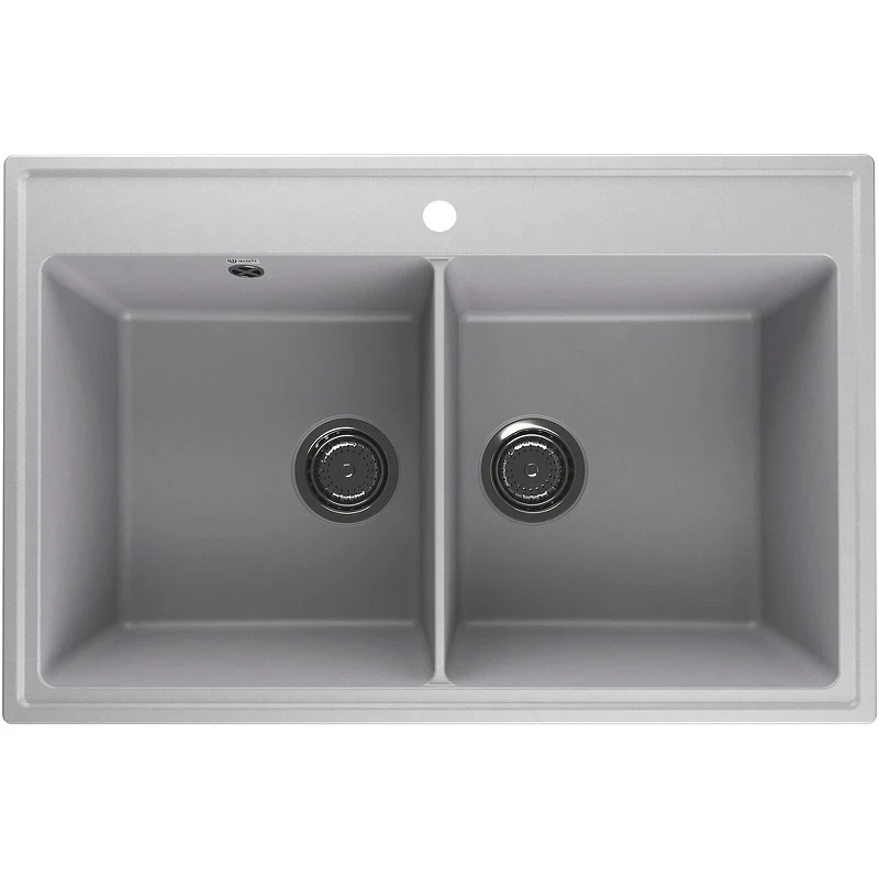 Кухонная мойка Ulgran Quartz Ruma 780-04 Платина искусственный камень (литьевой мрамор) встраиваемый