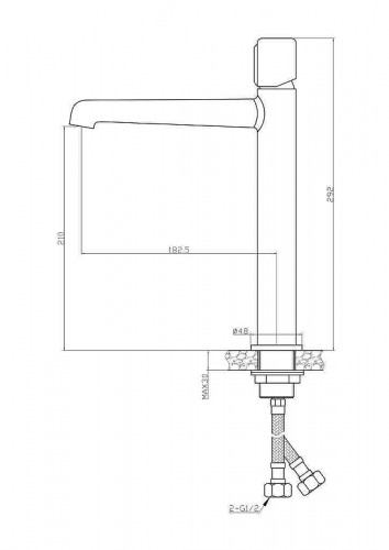 Смеситель для раковины BelBagno Uno UNO-LMC-NERO-W0 Черный матовый латунь