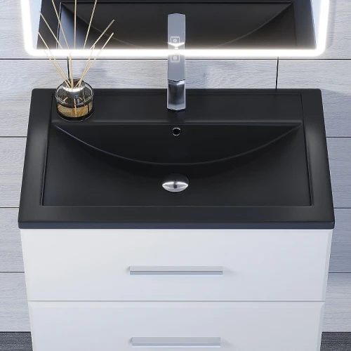 Раковина Uperwood Foster Quartz 70 291030034 цвет Уголь