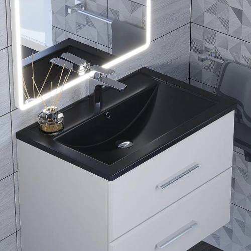 Раковина Uperwood Foster Quartz 70 291030034 цвет Уголь