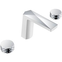 Смеситель для раковины Boheme Venturo 150-WCR-DIAMOND Белый Хром латунь