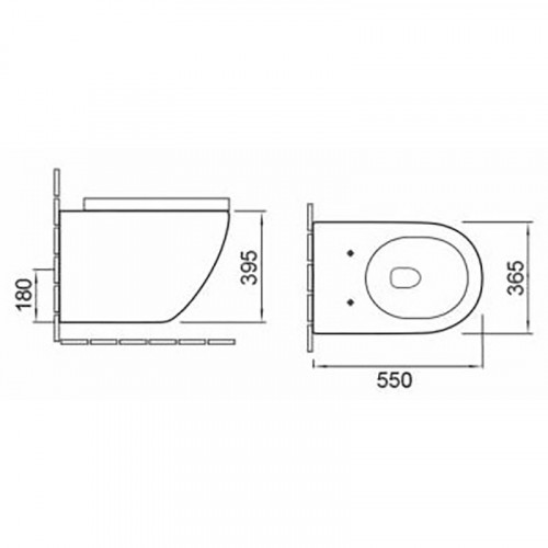 Унитаз SantiLine SL-5002MM подвесной Мрамор матовый с сиденьем Микролифт фаянс подвесной