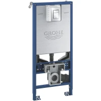 Инсталляция Grohe Rapid SLX 39603000 для унитаза с клавишей смыва Хром нержавеющая сталь
