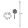 Душевой гарнитур Vitra Core Square A45917EXP цвет Хром