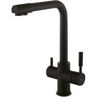 Смеситель для кухни Frap F4352-6 Черный матовый латунь на столешницу