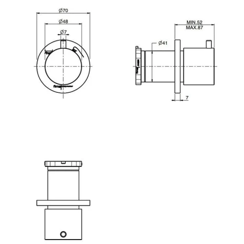 Переключатель потоков Fima Carlo Frattini Flo F3233N2CR цвет Хром