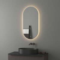 Зеркало Evoform Ledshine 100x50 BY 2697 с подсветкой 21.5 W - сенсорный выключатель - теплый белый свет стекло