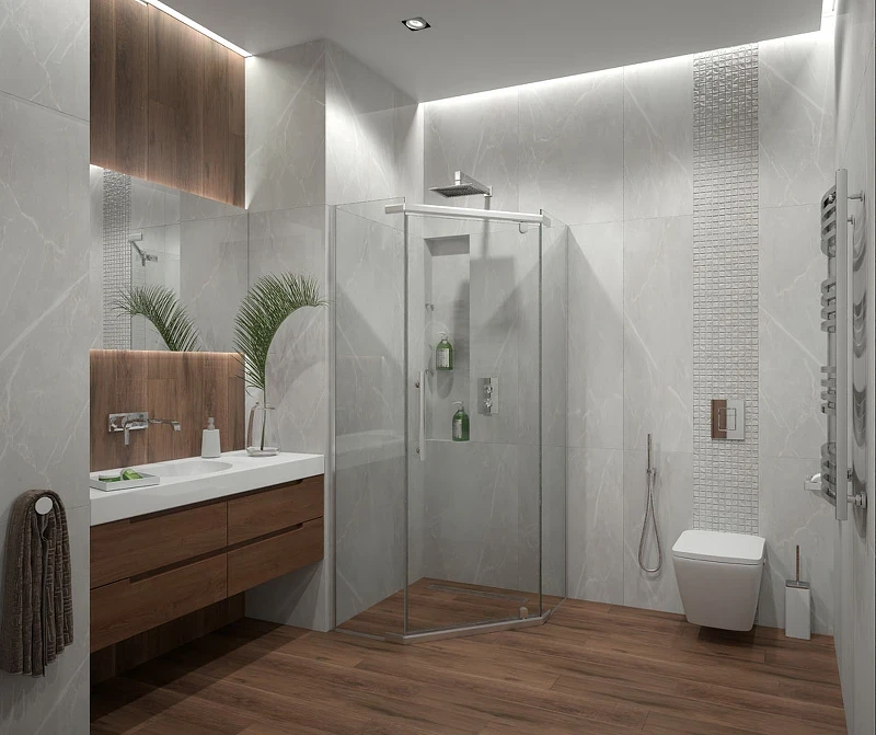 Душевой уголок Erlit Comfort 100х100 ER10110V-C1 профиль Хром стекло прозрачное