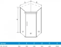 Душевой уголок Erlit Comfort 100х100 ER10110V-C1 профиль Хром стекло прозрачное