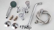 Смеситель для ванны Frap H09 F2209 универсальный Хром латунь на стену