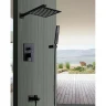 Душевая система ALMAes Teivaz TVZ-1805 Черная матовая латунь встраиваемый