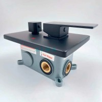 Душевая система ALMAes Teivaz TVZ-1805 Черная матовая латунь встраиваемый
