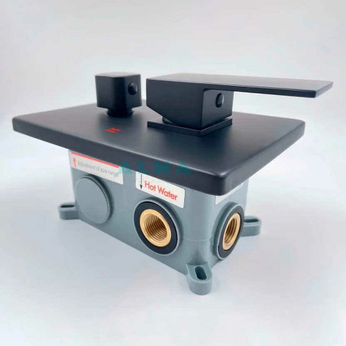 Душевая система ALMAes Teivaz TVZ-1805 Черная матовая латунь встраиваемый