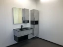 Тумба с раковиной Comforty Франкфурт 90 00-00006503 подвесная Бетон светлый МДФ / ЛДСП