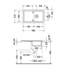 Кухонная мойка Duravit Cassia 86 7513860000 цвет Белый глянцевый