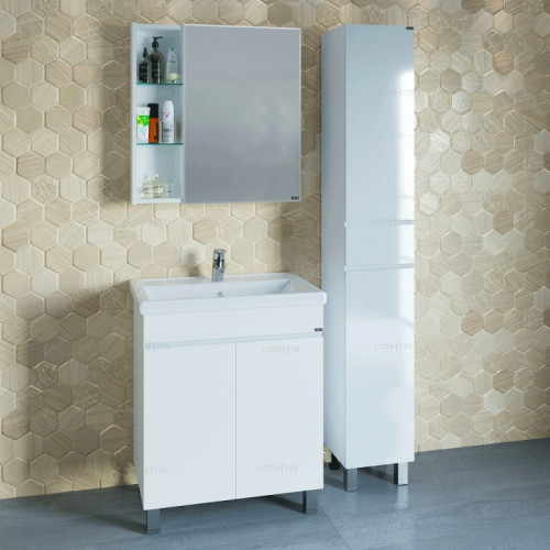 Шкаф пенал СанТа Марс 30 Белый МДФ / ЛДСП