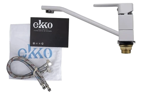 Смеситель для кухни Ekko E49301 цвет Белый
