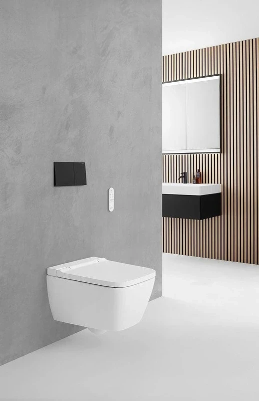 Унитаз биде Geberit AquaClean Sela Square 146.250.01.1 цвет Белый с сиденьем Микролифт