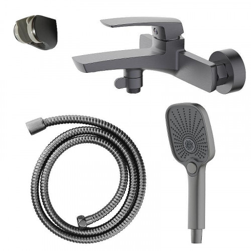 Смеситель для ванны Azario Conda AZ-K3011GR цвет Серый графит