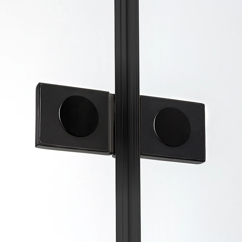 Душевой уголок New Trendy New Soleo Black 90х90 D-0289A/D-0290A профиль Черный стекло прозрачное