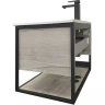 Тумба с раковиной Comforty Бонн 75 00-00008475 подвесная Дуб дымчатый МДФ / ЛДСП