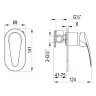 Смеситель для душа Lemark Linara LM0423C цвет Хром