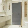 Душевая дверь Maybah Glass MGD-800-3 600x1980 на монопетле Золото стекло графитовое