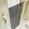 Душевая дверь Maybah Glass MGD-800-3 600x1980 на монопетле Золото стекло графитовое