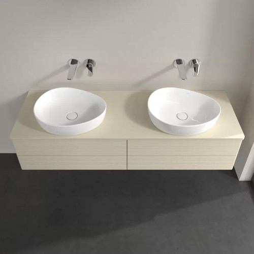 Тумба под раковину Villeroy&Boch Antao 160 L28110HJ подвесная с подсветкой цвет Silk Grey Matt Lacquer