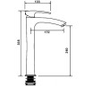 Смеситель для раковины Gappo G07 G1007-11 Хром латунь