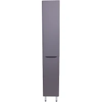 Шкаф пенал Style Line Бергамо 30 R СС-00002330 с бельевой корзиной Серый антискрейтч МДФ / ЛДСП