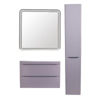 Шкаф пенал Style Line Бергамо 30 R СС-00002330 с бельевой корзиной Серый антискрейтч МДФ / ЛДСП