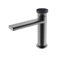 Смеситель для раковины Black&White Gravity GF-7107-GM 7107GM цвет Оружейная сталь