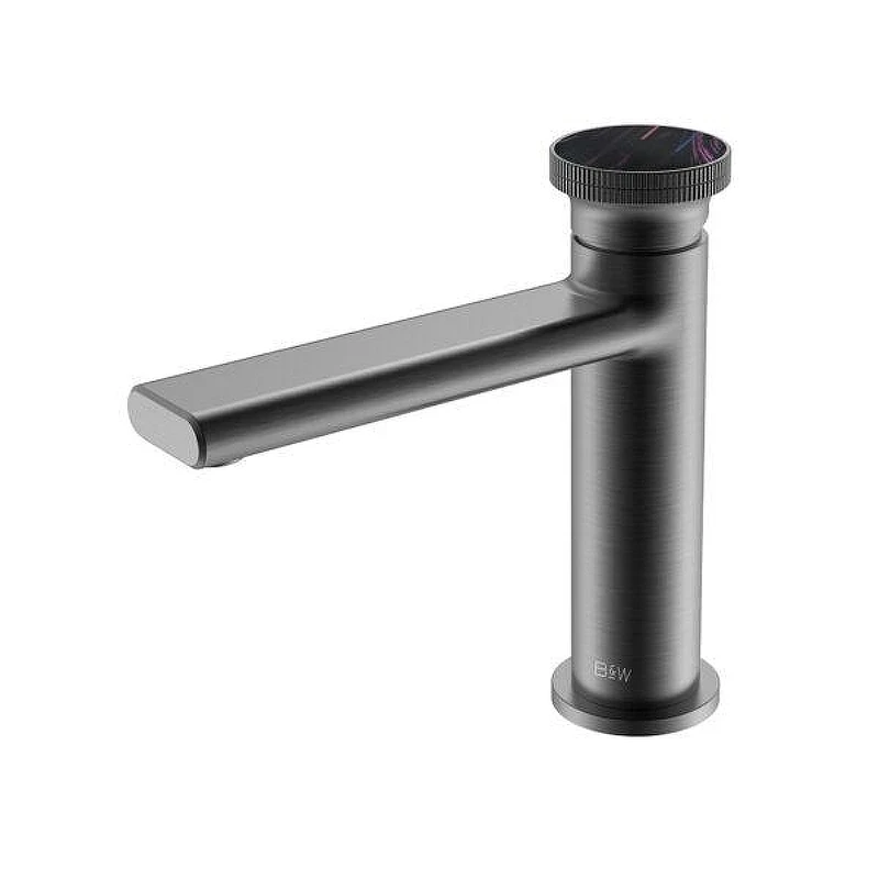 Смеситель для раковины Black&White Gravity GF-7107-GM 7107GM цвет Оружейная сталь